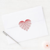 coeur rouge effet string hart sticker (Envelop)