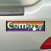 Coëxistentie Bumpersticker (Op auto)