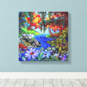 Coëxistentie Canvas Afdruk (Insitu (Houten vloer))