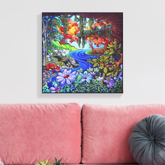 Coëxistentie Canvas Afdruk (Insitu (Woonkamer))