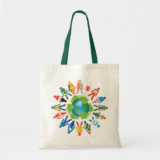 Coëxistentie en Wereldvrede Groen Tote Bag