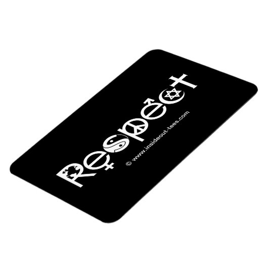 Coëxisteren met respect - Vredesgevoel en tolerant Magneet (Linkerzijde)
