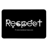 Coëxisteren met respect - Vredesgevoel en tolerant Magneet (Horizontaal)