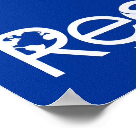 Coëxisteren met respect - Vredesgevoel en tolerant Poster (Hoek)