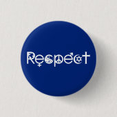 Coëxisteren met respect - Vredesgevoel en tolerant Ronde Button 3,2 Cm (Voorkant)