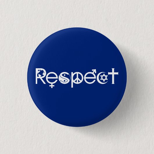 Coëxisteren met respect - Vredesgevoel en tolerant Ronde Button 3,2 Cm (Voorkant)