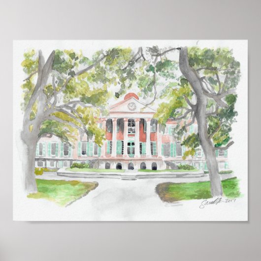 CofC Afdrukken van oorspronkelijke Waterverf Poster (Voorkant)