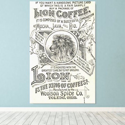  Cofee Cafe Decor Canvas Afdruk (Insitu (Houten vloer))