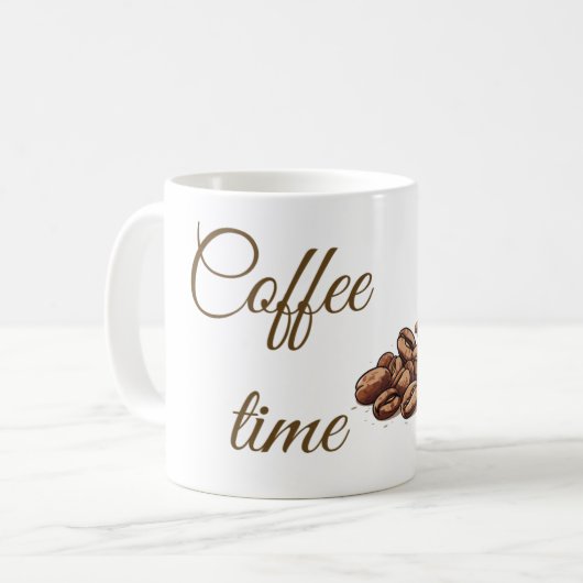 Cofee time mug koffiemok (Voorkant links)