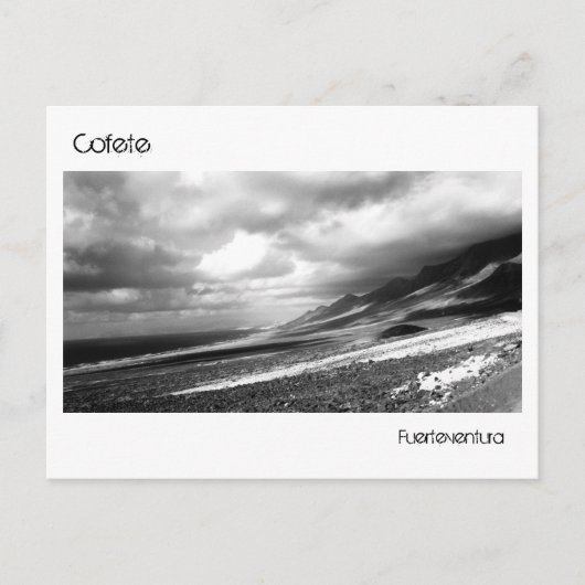Cofete Fuerteventura briefkaart (Voorkant)