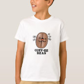 Coff-ee Funny Coughing Coffee Bean Pun T-shirt (Voorkant)