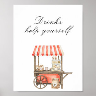 Coffe baby shower - Dranken, pak zelf Poster