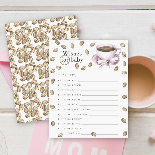 Coffe baby shower - wensen voor de baby (Creator heeft geüpload)