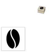 Coffe BEAN voor Punch Kaarten klantenkaart Rubberstempel (Gestempeld)