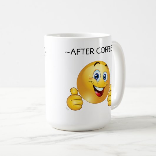 Coffe: Before and After Koffiemok (Voorkant rechts)