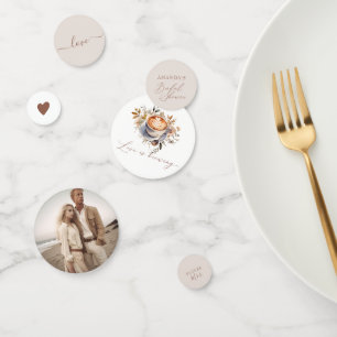Coffe Boho Bruiloftsborrel Confetti