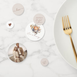 Coffe Boho Bruiloftsfeest  Confetti