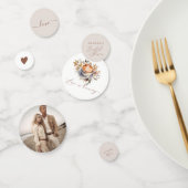 Coffe Boho Bruiloftsfeest Confetti (Groep)