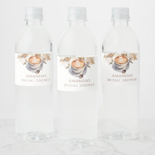 Coffe Boho Bruiloftsfeest Waterfles Etiket