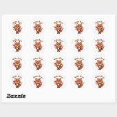 Coffe Break Design Ronde Sticker (Vel)