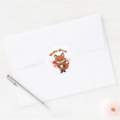 Coffe Break Design Ronde Sticker (Envelop)