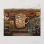 Coffe Cafe Briefkaart (Achterkant)