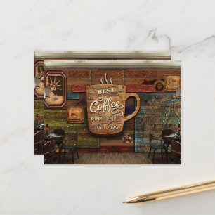 Coffe Cafe Briefkaart