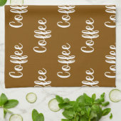 coffe cafe texto theedoek (Gevouwen)