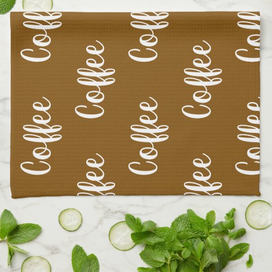 coffe cafe texto theedoek (Gevouwen)