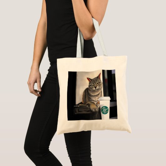 Coffe Cat Tote Bag (Voorkant (product))