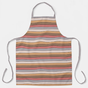 Coffe Crème Grijs Stof Roze Op Aquarelpapier Schort