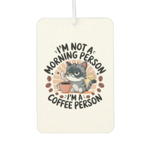 Coffe-firste Attitude Leuk Kat Design Luchtverfrisser