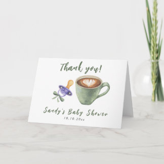 Coffe Fopspeen Boog Baby Shower Bedankt