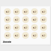 Coffe Lezen Bril Sticker (Vel)