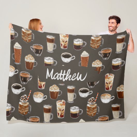 Coffe Lover Gezellige Naam Deken (In situ)