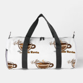 Coffe met Kevin Gebrandmerkte Duffel Tas (Achterkant)