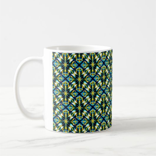 Coffe Mok met geometrisch patroon (Links)