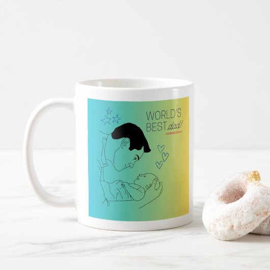 Coffe Mugs Happy  Day Dad Koffiemok (Met donut)
