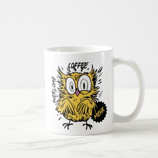 Coffe Overload Eule Koffiemok (Rechts)