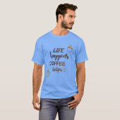 Coffe QuotesQuotes vintage T-shirt (Voorkant volledig)