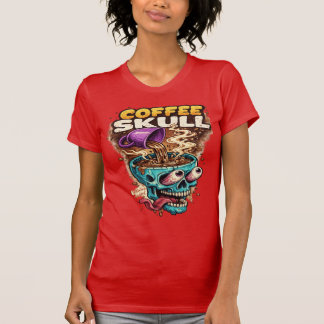 Coffe Schedel Dames T-Shirt