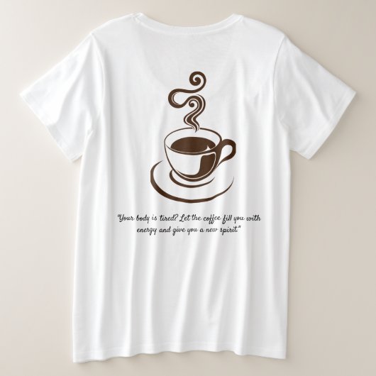 Coffe T-Shirt (Design achterkant)