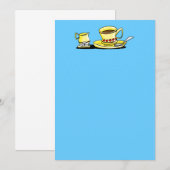 Coffe/Tea party Kaart (Voorkant / Achterkant)