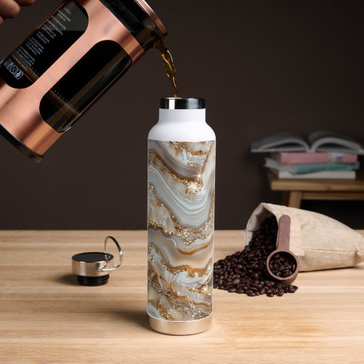 Coffe thermosfles waterfles (Koffie (Gedraaid) )