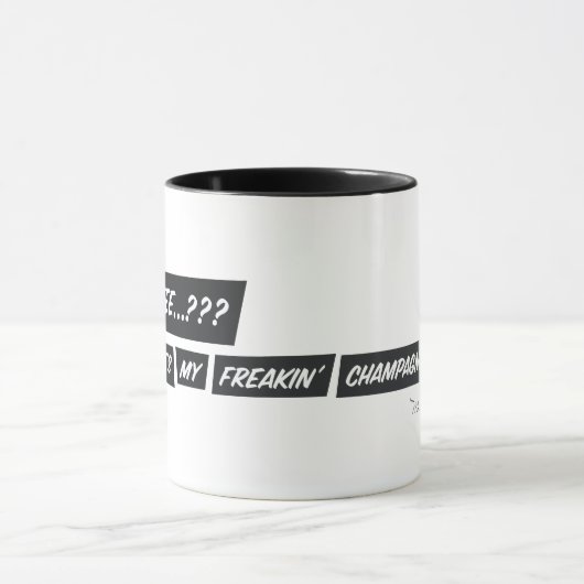 Coffe...? Where's my freakin' champagne...?!? Mok (Midden)