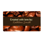 Coffebeans Recept/Goodies Label (Voorkant)