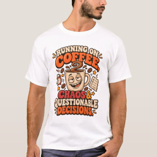 Coffechaos Grappige Mok Illustratie T-shirt