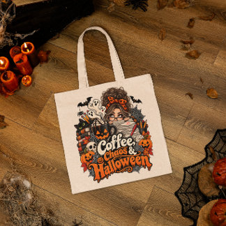 Coffechaos Halloween Onderwijs Cadeau Grappige Ler Tote Bag