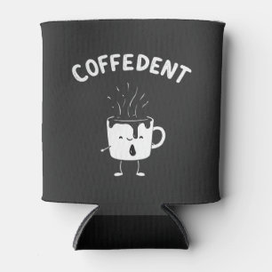 Coffedent Funny Kawaii Cafeïne Cup liefhebbers Blikjeskoeler