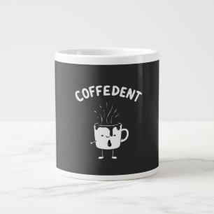 Coffedent Funny Kawaii Cafeïne Cup liefhebbers Grote Koffiekop